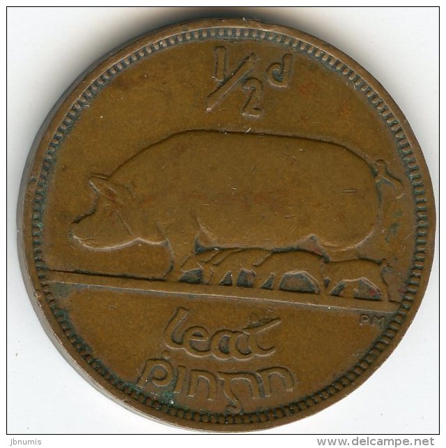 Irlande Ireland 1/2 Penny 1937 KM 2 - Irlanda