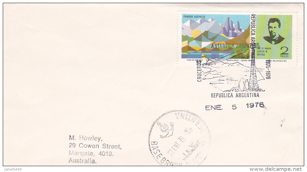 Argentina 1976 Antarctic Base Mail - Used Stamps
