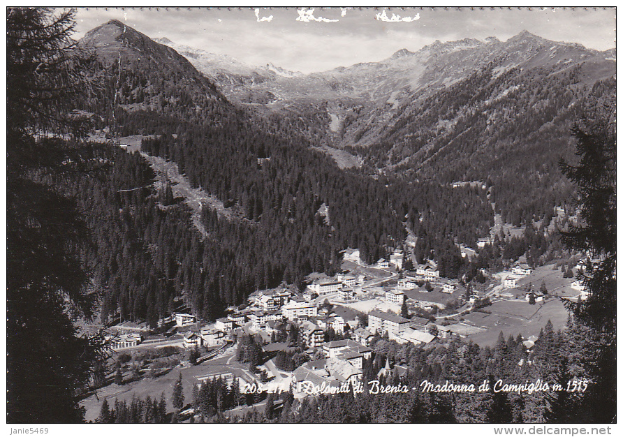 Italy 1960 Used Postcard, Madonna Di Campiglio, Sent To England - Stamped Stationery