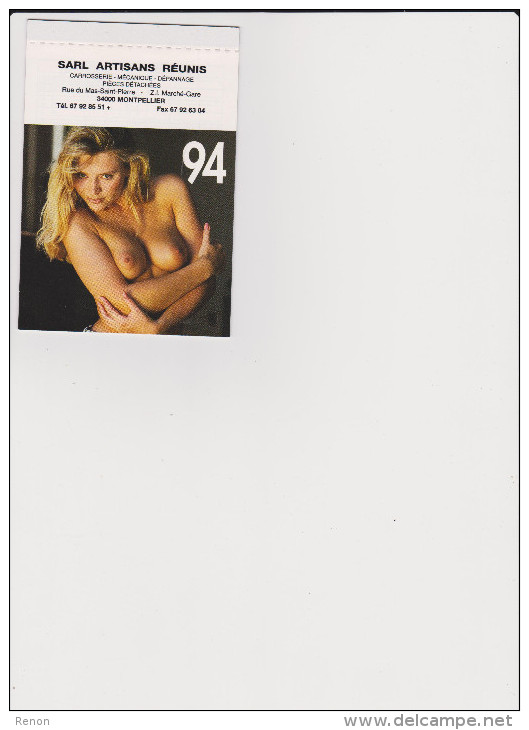Calendrier Calendarietto 1994 Nu Femme Pin Up - Formato Piccolo : 1991-00