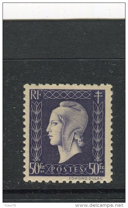 FRANCE - Y&T N° 701* - Type Marianne De Dulac - 1944-45 Marianne De Dulac