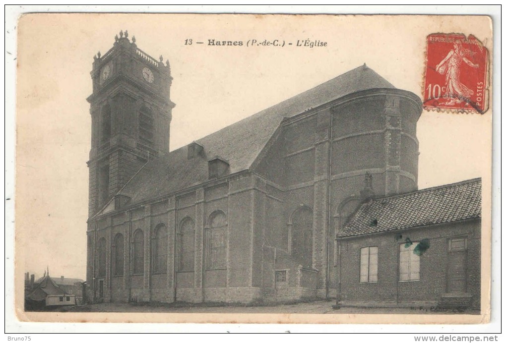 62 - HARNES - L'Eglise - BF 13 - Harnes