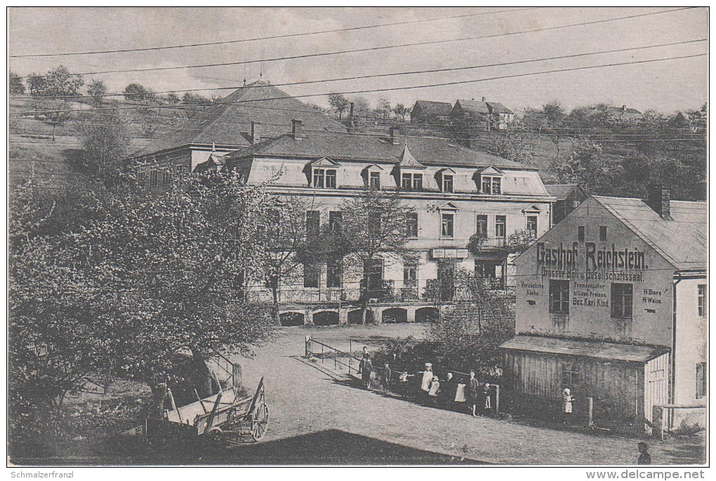 AK Gasthof Reichstein Sächsische Schweiz Bei Rosenthal Bielatal Hermsdorf Raum Langenhennersdorf Bahra Königstein Pirna - Rosenthal-Bielatal