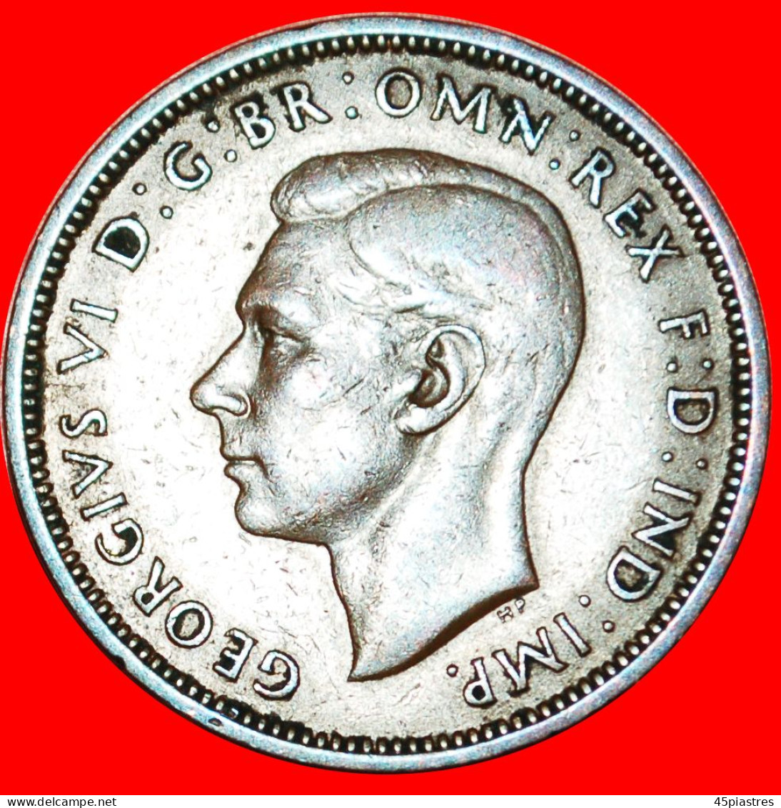 * SHIP (1937-1970): GREAT BRITAIN HALF PENNY 1937! GEORGE VI (1937-1952) INTERESTING TYPE LOW START  NO RESERVE! - C. 1/2 Penny