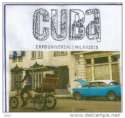 CUBA.EXPO MILAN 2015., Lettre Du Pavillon Du CUBA à MILAN, Adressée En Andorre,avec Timbre à Date Arrivée - 2015 – Milan (Italy)