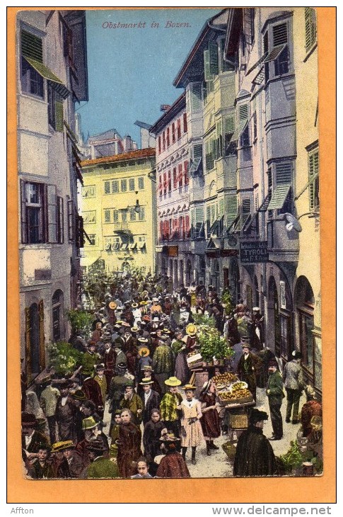 Bolazno Bozen Obstmarket 1910 Postcard - Bolzano