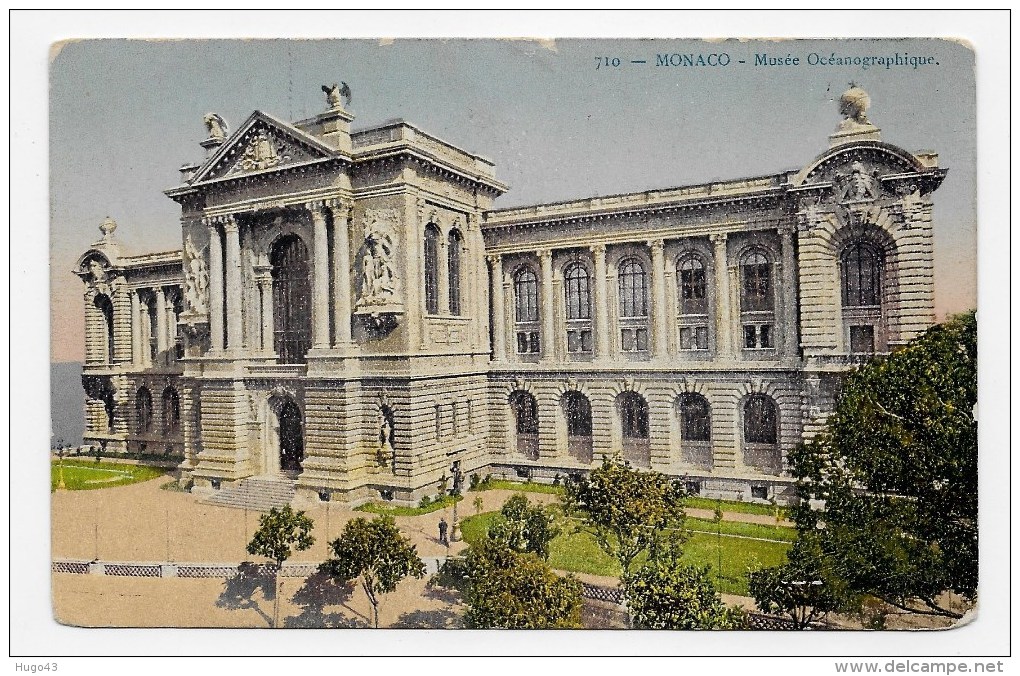 MONACO - N° 710 - MUSEE OCEANOGRAPHIQUE - PETITE DECHIRURE EN HAUT - CPA NON VOYAGEE - Oceanographic Museum