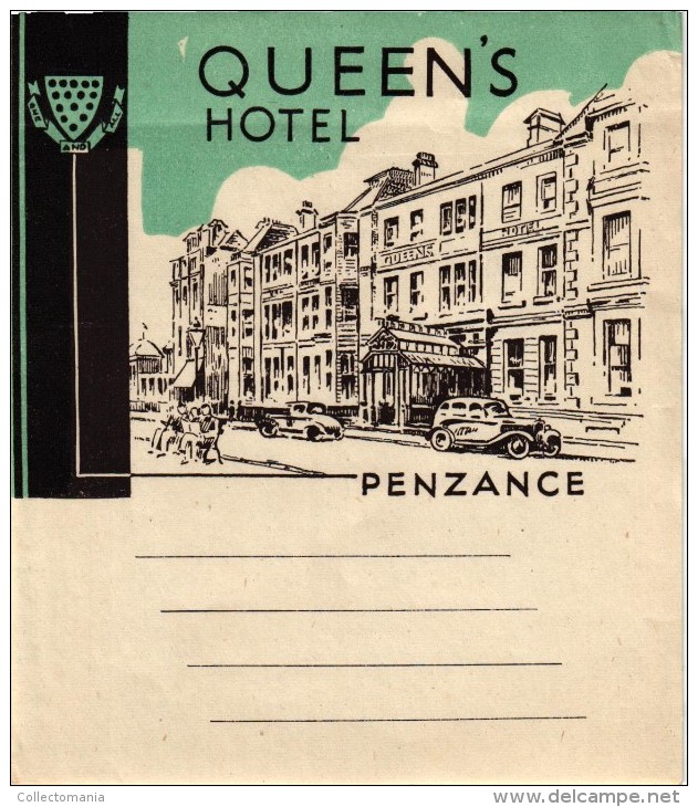 11 HOTEL Labels ENGLAND SCOTLAND Shandon Aberfoyle IRELAND Kenmare Galway Bay Peterborough Burnley Aberdeen Kent Penzan