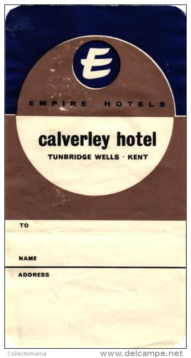 11 HOTEL Labels ENGLAND SCOTLAND Shandon Aberfoyle IRELAND Kenmare Galway Bay Peterborough Burnley Aberdeen Kent Penzan