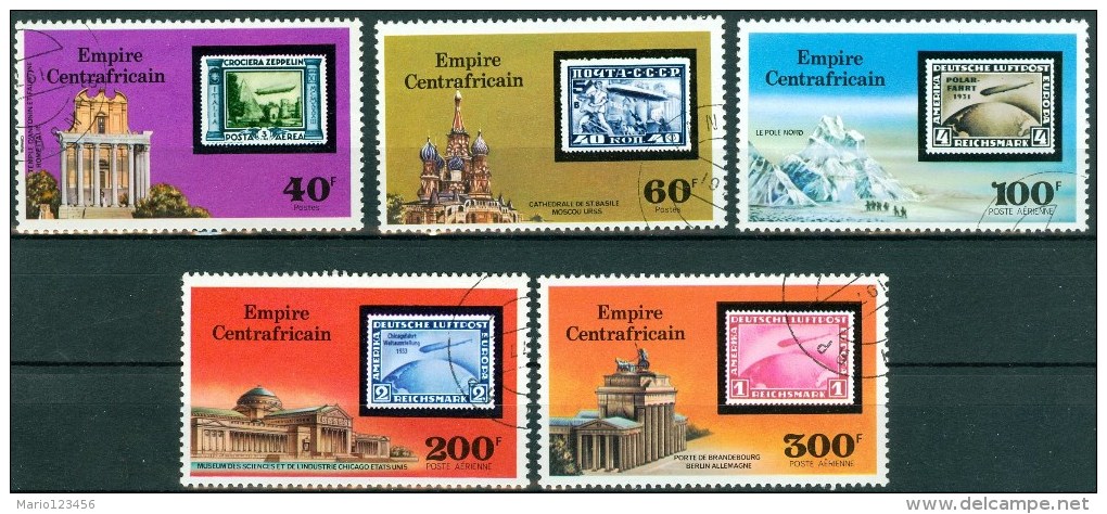 REPUBBLICA CENTROAFRICANA, COMMEMORATIVI, 1977, FRANCOBOLLI USATI - Centrafricaine (République)