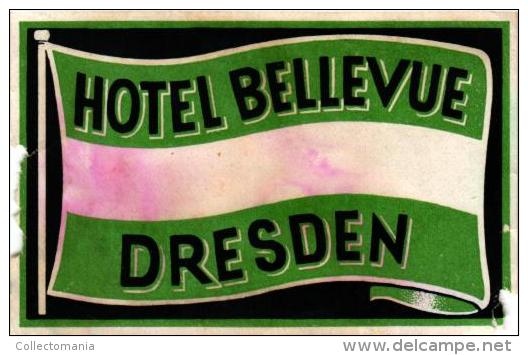 17 HOTEL Labels DEUTSCHLAND GERMANY ALLEMAGNE KOLN Bad Kissingen Assmannshausen Schliersee Villach Jena Meersburg