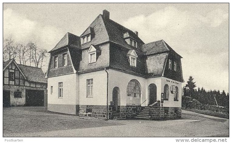 ALTE POSTKARTE SCHWENKE BEI HALVER GASTHAUS ZUR POST WILH. SCHÜRMANN PENSION FRITZ GONSCHEROWSKI Piano Klavier AK Cpa - Halver