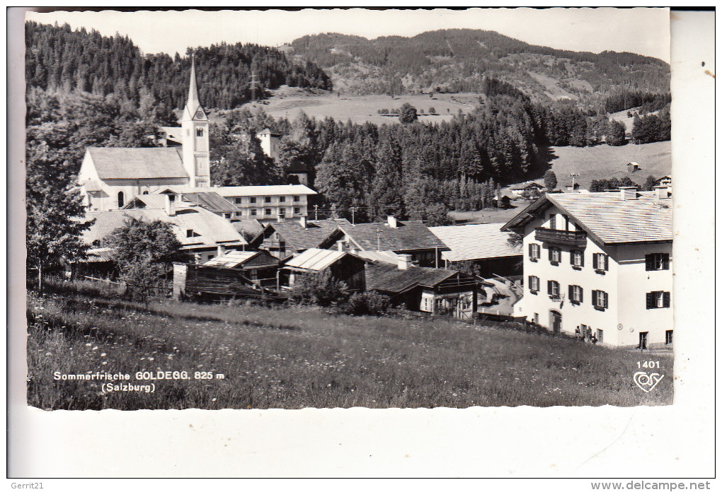 A 5622 GOLDEGG, Ortsansicht, 1964 - Goldegg