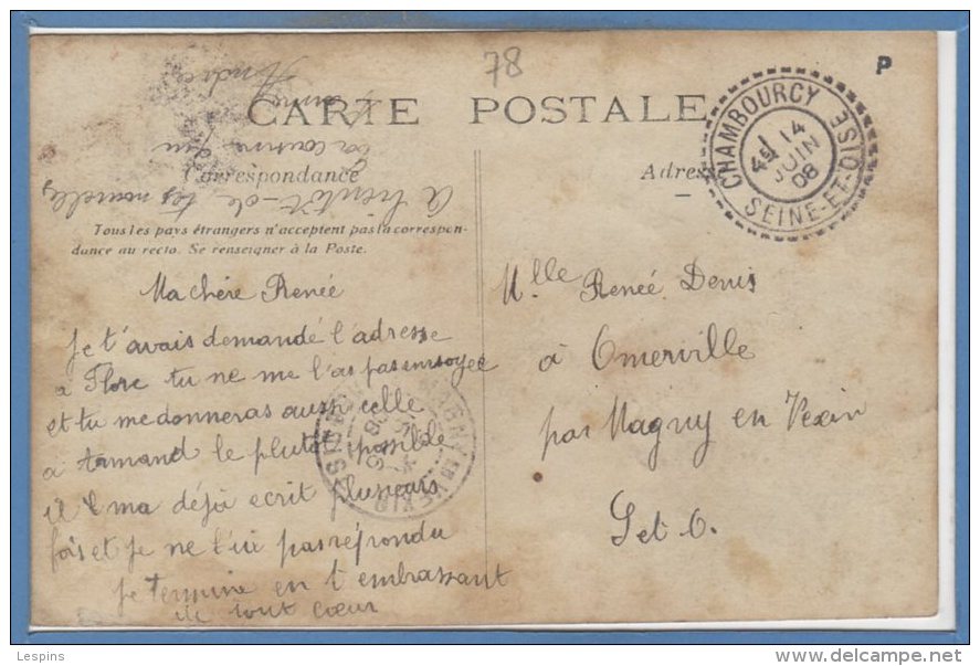 78 - CHAMBOURCY -- Carte Phto - RARE - Chambourcy