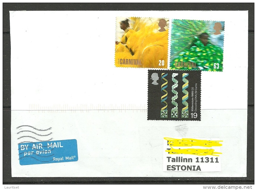 GREAT BRITAIN 2015 Cover To Estonia Stamps Not Canceled - Covers & Documents