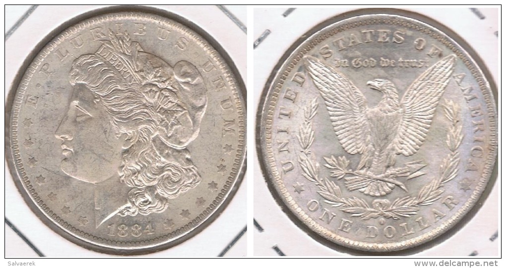 EE.UU. USA DOLLAR MORGAN 1884 OREGON PLATA SILVER T - 1878-1921: Morgan