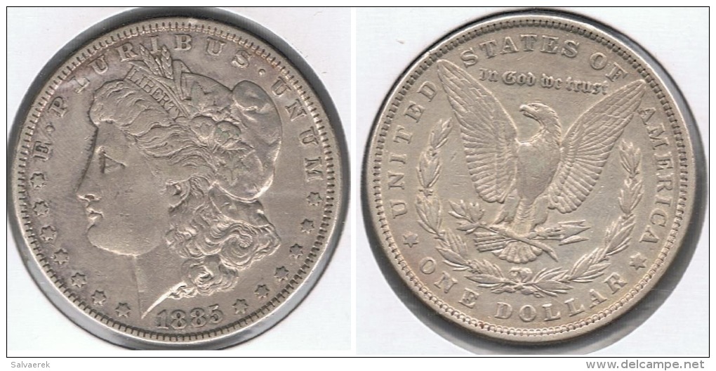 EE.UU. USA DOLLAR MORGAN 1885 PLATA SILVER T2 - 1878-1921: Morgan