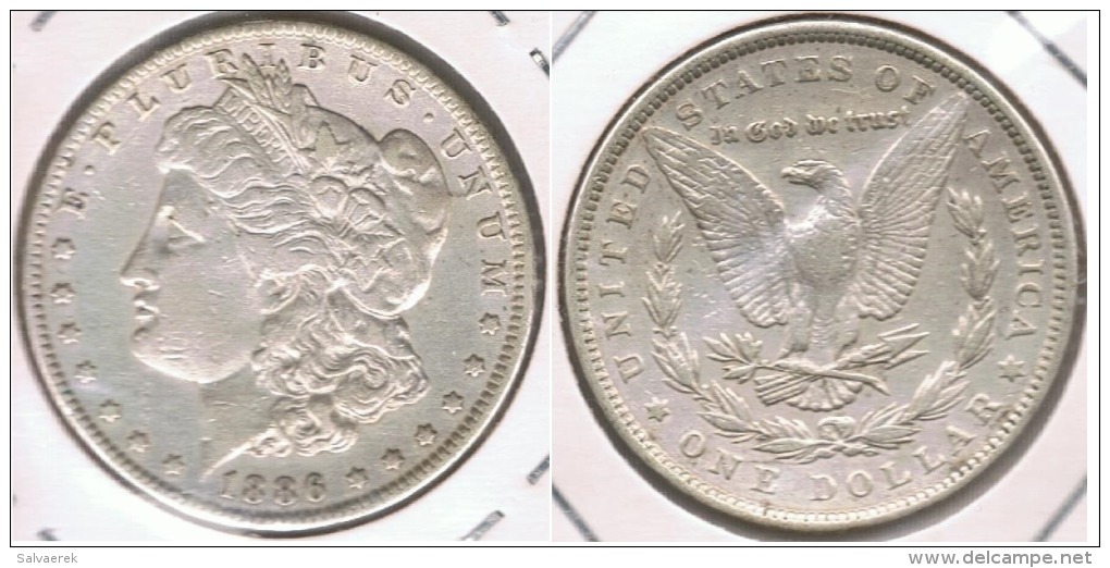 EE.UU. USA DOLLAR MORGAN 1886 PLATA SILVER T - 1878-1921: Morgan