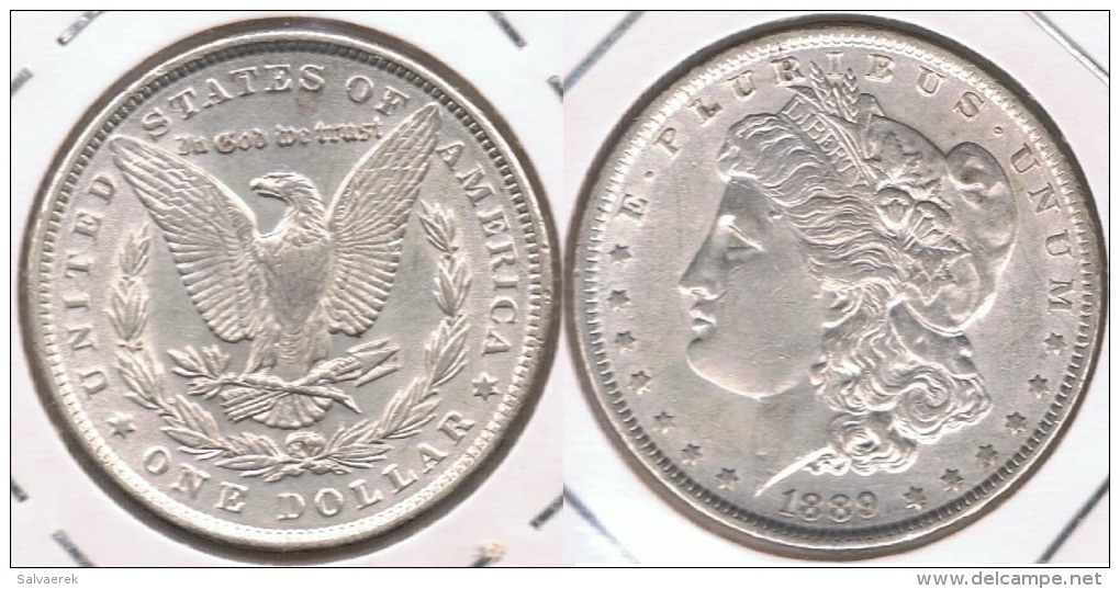 EE.UU. USA DOLLAR MORGAN 1889 PLATA SILVER T3 - 1878-1921: Morgan