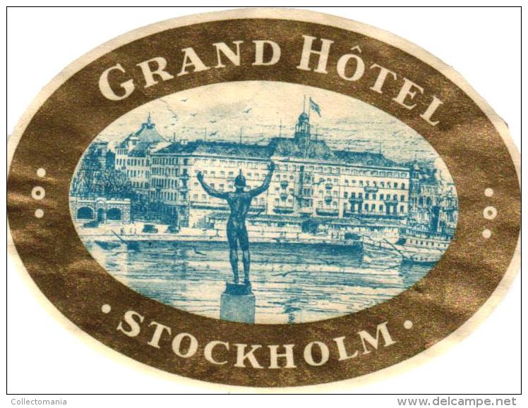 7 SWEDEN SUEDE SVERIGE  Stockholm Continental Grand Reisen Aston GOTEBORG Eggers