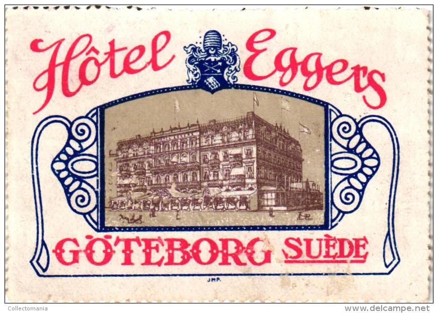 7 SWEDEN SUEDE SVERIGE  Stockholm Continental Grand Reisen Aston GOTEBORG Eggers