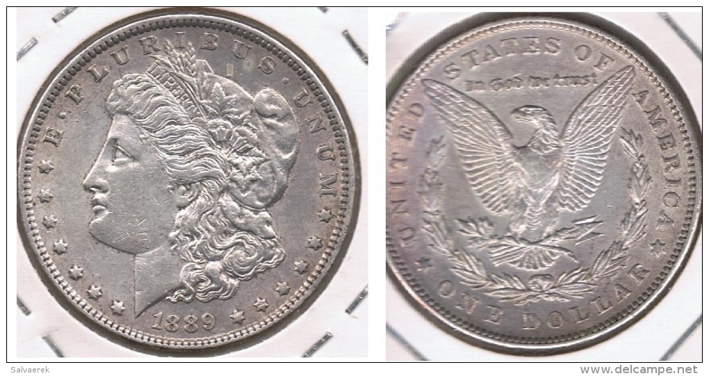 EE.UU. USA DOLLAR MORGAN 1889 PLATA SILVER T6 - 1878-1921: Morgan