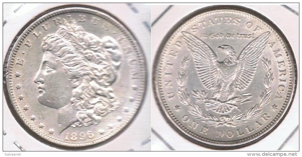 EE.UU. USA DOLLAR MORGAN 1896 PLATA SILVER T2 - 1878-1921: Morgan
