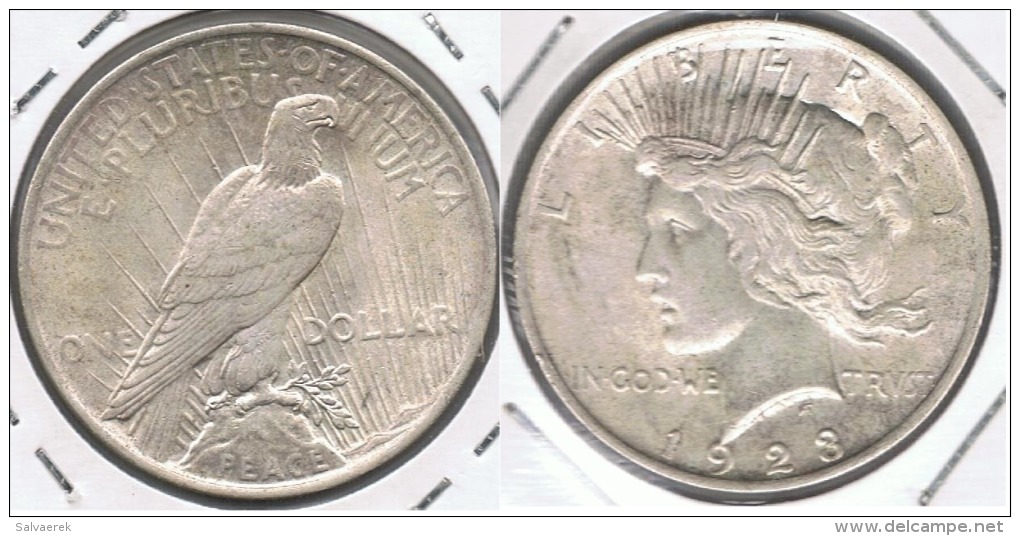 EE.UU. USA DOLLAR PEACE 1923 PLATA SILVER T - 1878-1921: Morgan