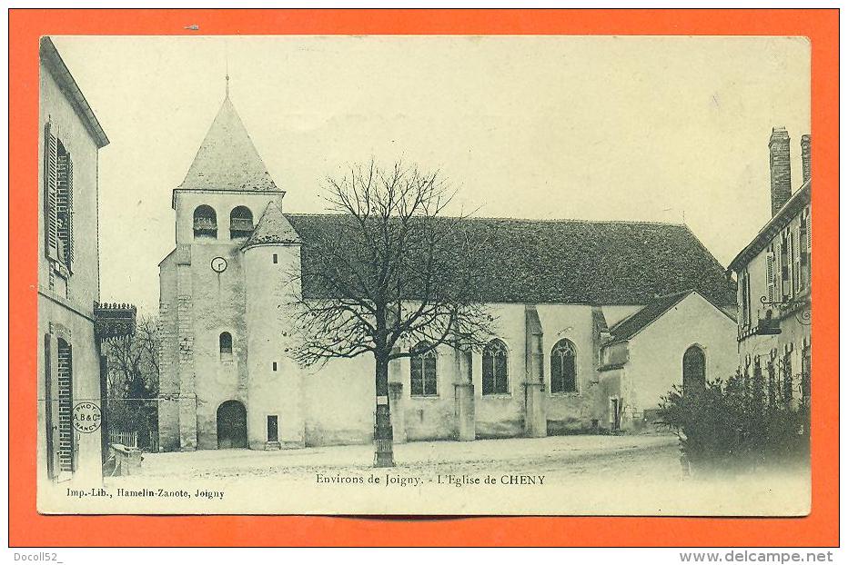 Dpt  89  Environs De Joigny "  L'eglise De Cheny  " Carte Precurseur - Cheny