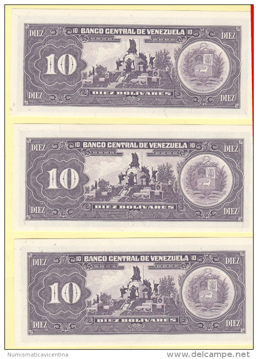 Venezuela 10 Bolivares 1995 Matricola Consecutiva - Venezuela