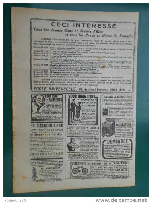 JOURNAL SYSTEME D Hebdomadaire  Illustré JOURNAL Du Débrouillard N:  46  Dimanche 3 Mai  1925 - Autres & Non Classés