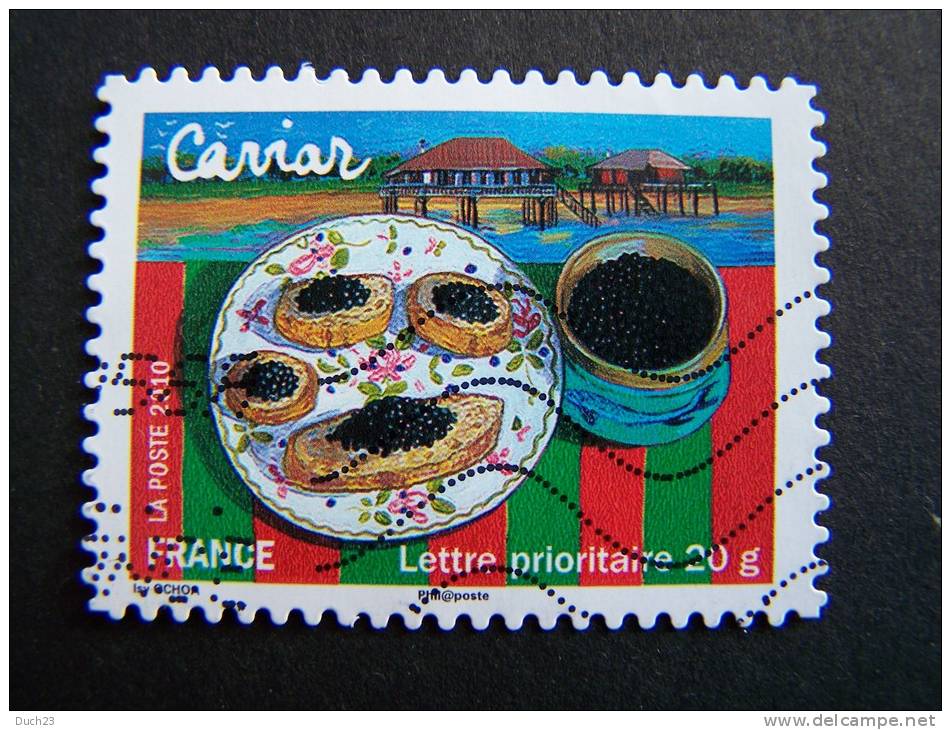 OBLITERE FRANCE ANNEE 2010 N° 451 CAVIAR SERIE SAVEURS DE NOS REGIONS AUTOCOLLANT ADHESIF - Oblitérés