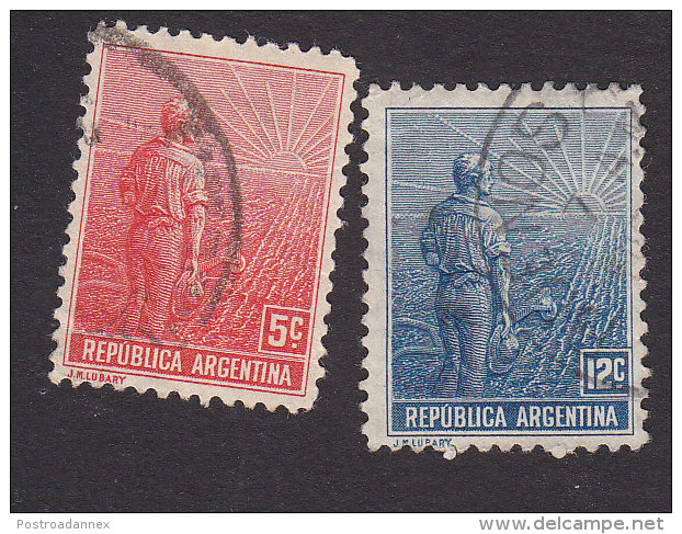 Argentina, Scott #177-178, Used, Agriculture, Issued 1911 - Used Stamps