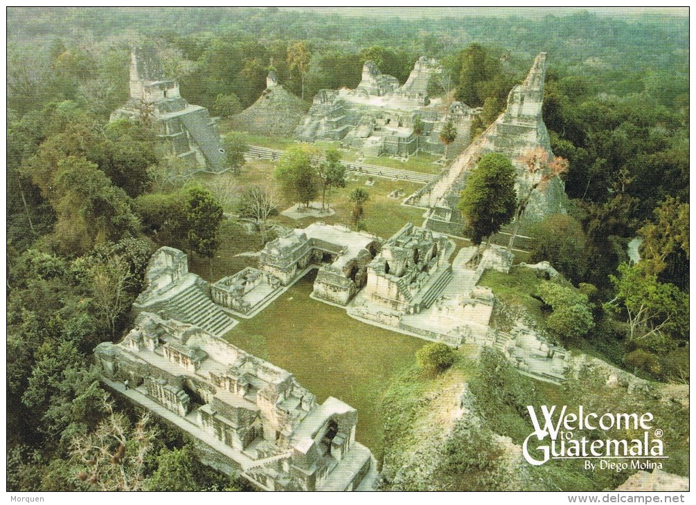 15238. Postal TIKAL (Guatemala). Acropolis Del Norte Y Plaza Central - Guatemala