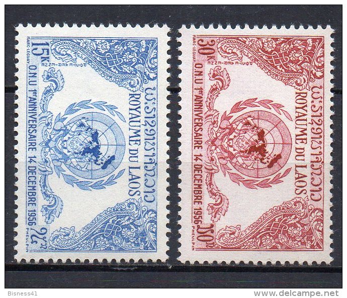 2/ Laos  PA:  N° 22 & 23  Neuf  XX  , Cote : 30,00 € , Disperse Trés Grosse Collection ! - Laos