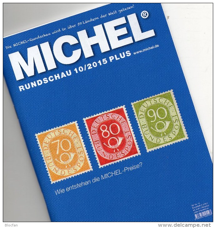 Briefmarken Rundschau MICHEL 10/2015-plus Neu 6€ New Stamps World Catalogue And Magacine Of Germany ISBN 9 783954 025503 - Livres & CDs