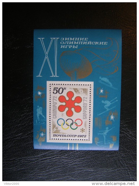 RUSSIA 1972MNH (**)YVERT 73 Winter Olympic Games Sapporo.block - Winter 1972: Sapporo