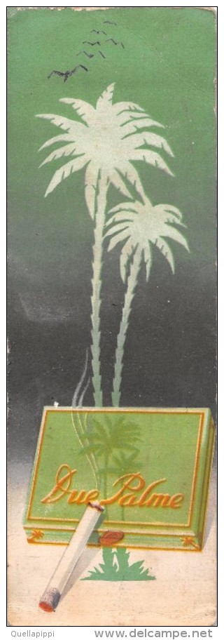 02492 "SIGARETTE MACEDONIA ORO - DUE PALME" SEGNALIBRO  - ORIGINALE - Segnalibri