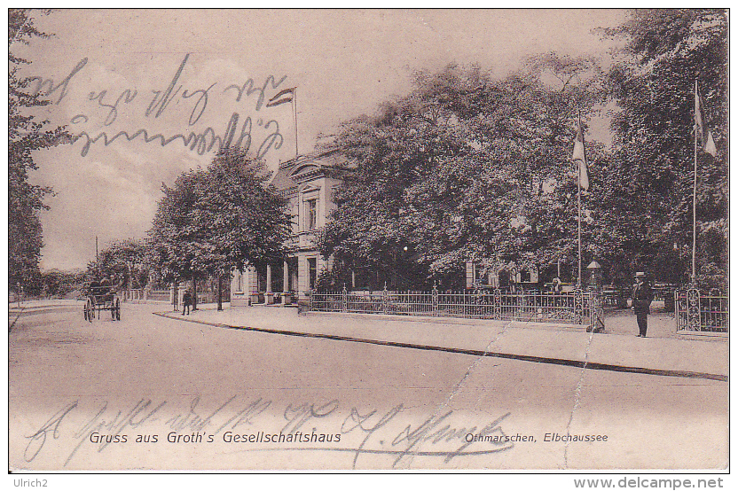 AK Hamburg - Othmarschen - Elbchaussee - Gruss Aus Groth´s Gesellschaftshaus - 1908 (19098) - Altona