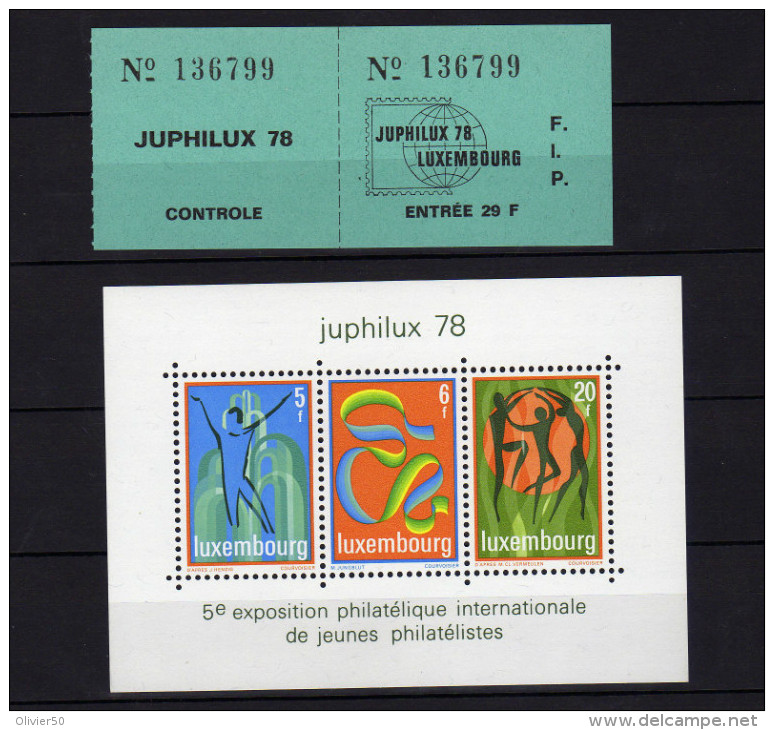 Luxembourg (1978) - BF  "Juphilux" Neuf** - Blocs & Feuillets