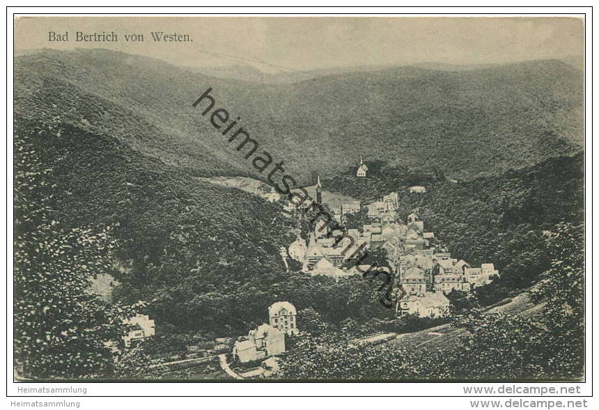 Bad Bertrich Von Westen Ca. 1910 - Bad Bertrich