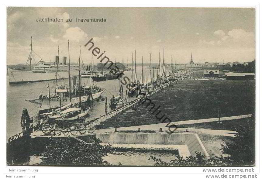 Travemünde - Jachthafen Ca. 1910 - Luebeck-Travemuende