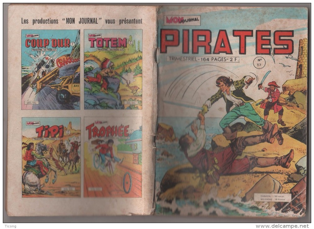 BD PIRATES N° 53 DE 1974 - CAPTAIN RIK ERIK - MAROK L INVINCIBLE - LES PONTS - ATTENTION VOIR LE DETAIL - A VOIR - Pirates