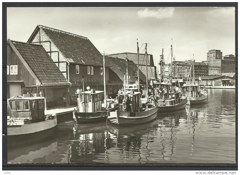 Germany, Wismar, Detail Of The Fishing Harbor, 1975. - Wismar