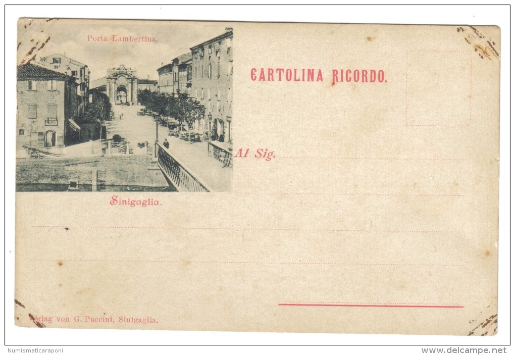 Senigallia Cartolina Ricordo Porta Lambertina  Non Viaggiata   COD.C.1905 - Senigallia