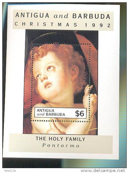 ANTIGUA & BARBUDA  1618 MINT NEVER HINGES STAMPS OF CHRISTMAS 1992 - Christianity