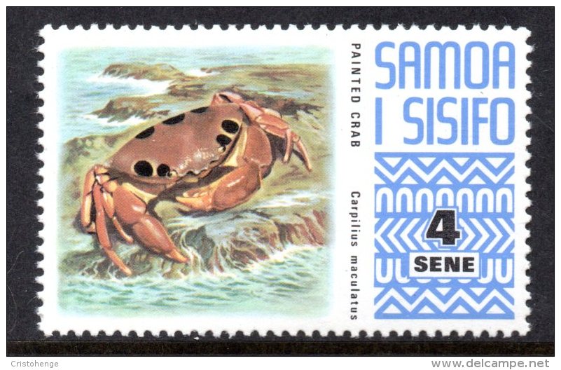 Samoa 1972-76 Wildlife Definitives - 4s Painted Crab MNH - Samoa