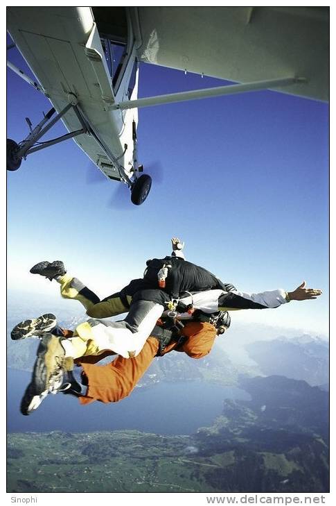 12A -099   @  Parachute,  Parachutting Fallschirm Paracaidismo   ( Postal Stationery, -Articles Postaux -Postsache F - Fallschirmspringen