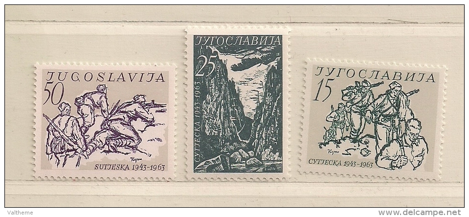 YOUGOSLAVIE  ( EU - 1102 )  1963  N° YVERT ET TELLIER  N° 943/945     N* - Unused Stamps