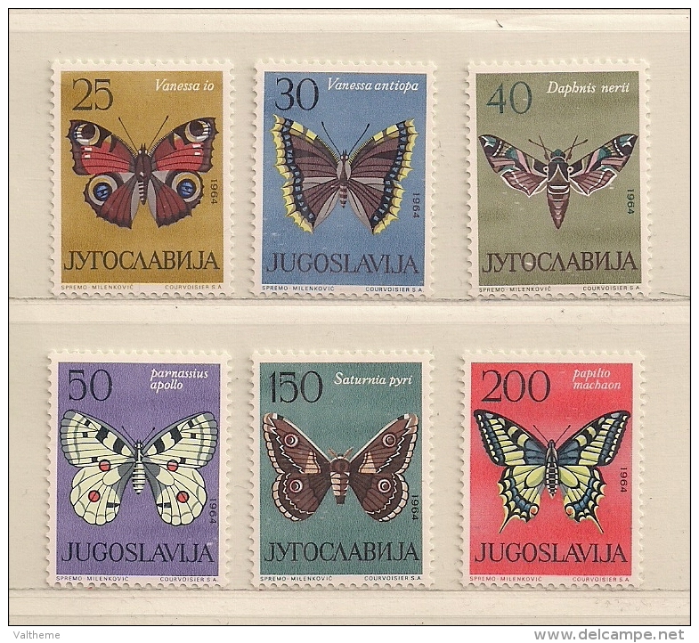YOUGOSLAVIE  ( EU - 1105 )  1964  N° YVERT ET TELLIER  N° 966/971     N* - Unused Stamps